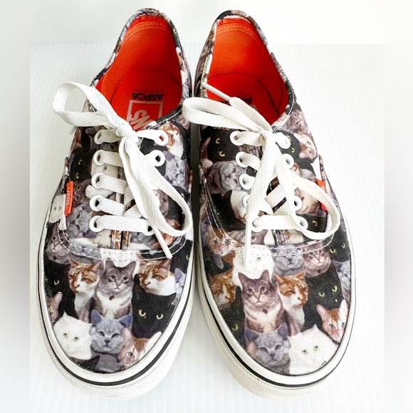 Vans Shoes - Rare ASPCA X VANS Cats Tennis Shoes Mens 7 Women’s 8.5 Sneakers Cat Mom